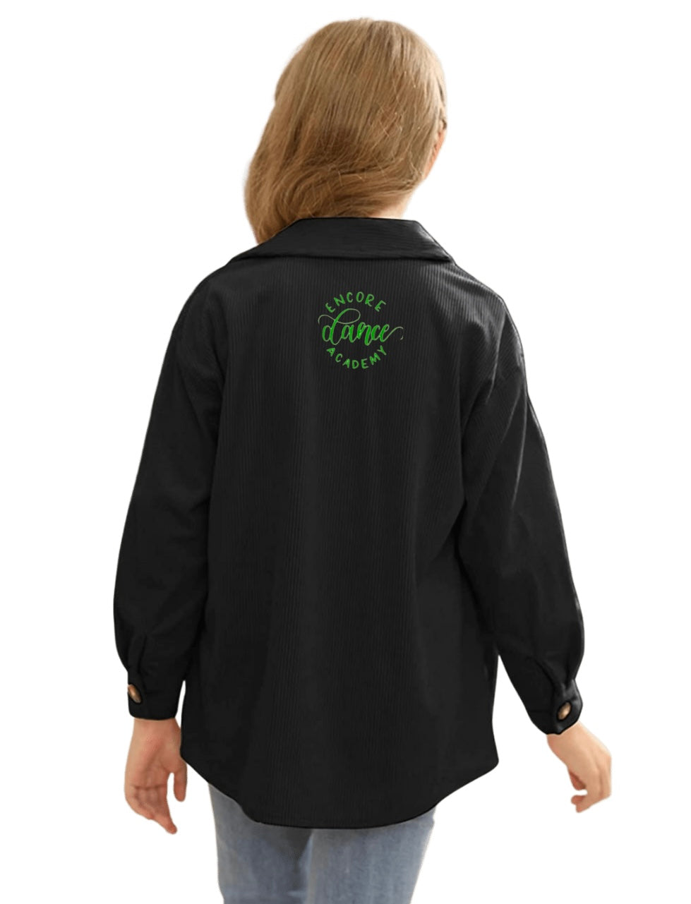 Youth Black Shacket