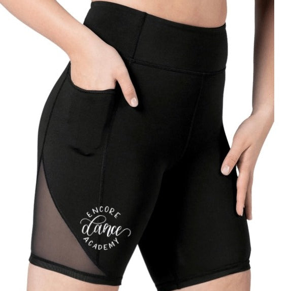 Black Logo Bike Short