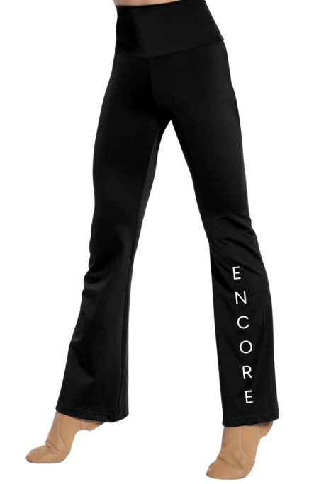 Black Logo Flare Legging