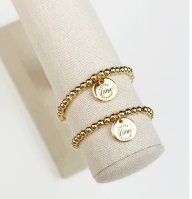 Encore Engraved Charm Bracelet