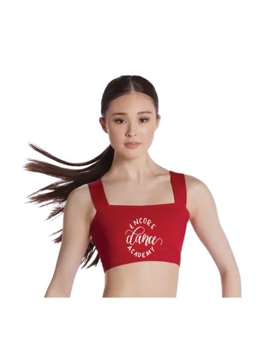 Red Logo Dance Top