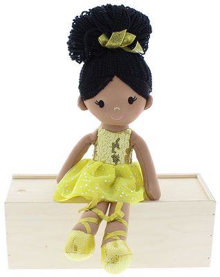 14" Ballerina Doll - Yellow/Black Hair
