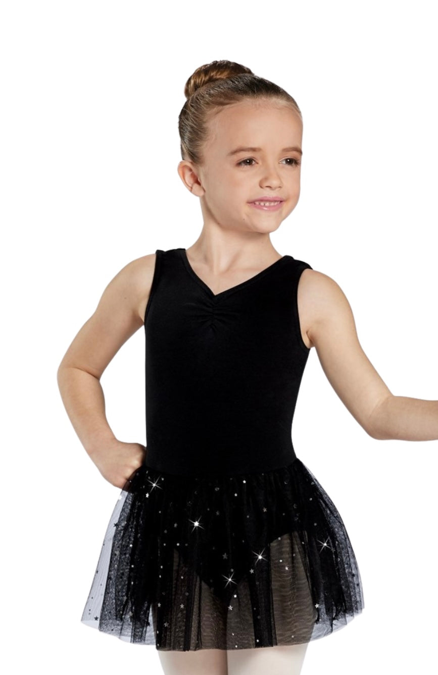 Leotard with Attached Star Skirt